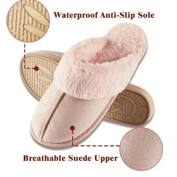 Comfy Memory Foam Slippers Indoor/Outdoor- Pink - Picture 5 of 7